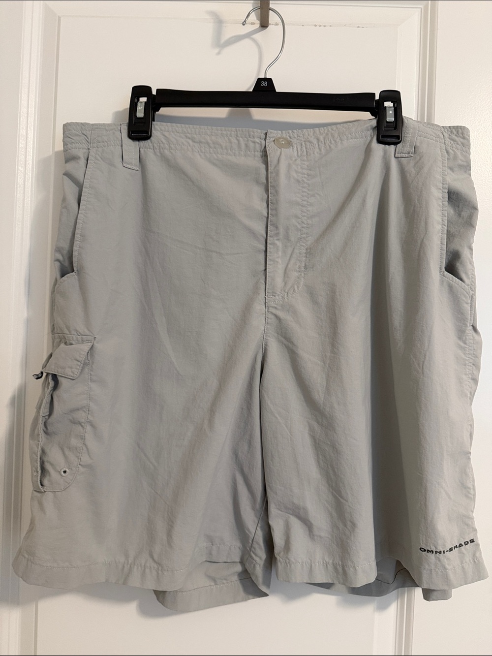 Columbia Light Gray Hybrid Cargo Swim Shorts